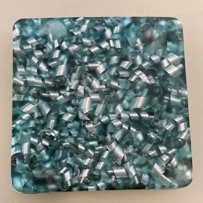 Orgonite Coaster Charger, Square W Crystal Quartz, Priced Separately 