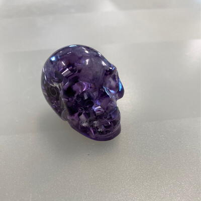 Orgonite Skull Sm 2”l Purple 