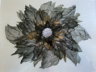 Wispy Blossom, 18” X 14.3” Framed Wispy Blossom, 18” X 14.3” Framed