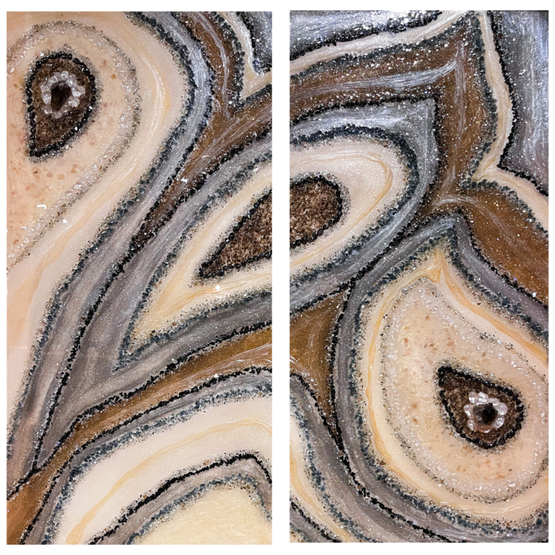 Shimmering (2 Piece Diptych) ON HOLD