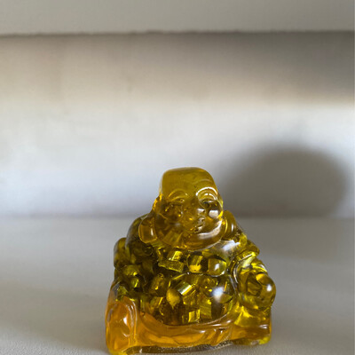 Orgonite Budha 2” X 2”, Yellow, Citrine Orgonite Budha 2” X 2”, Yellow, Citrine