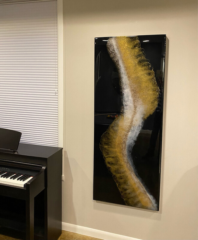 Golden Frequency, 60” X 24”