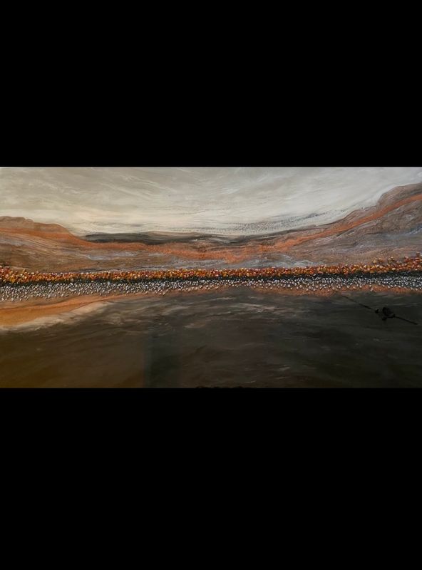 Copper Gaze, 60” X 30”