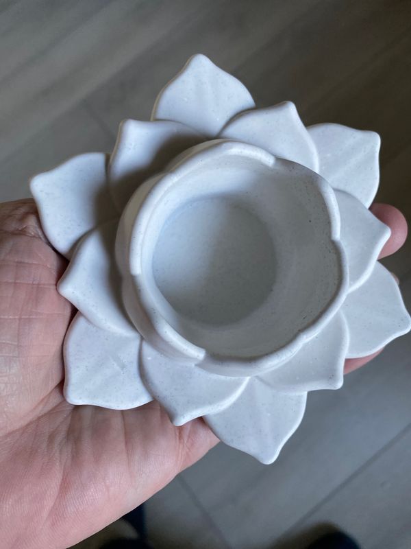 Candle Holder Open Lotus