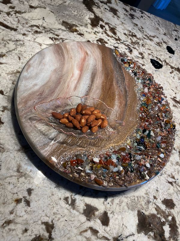 Lazy Suzan Neutrals W W Mixed Gemstones