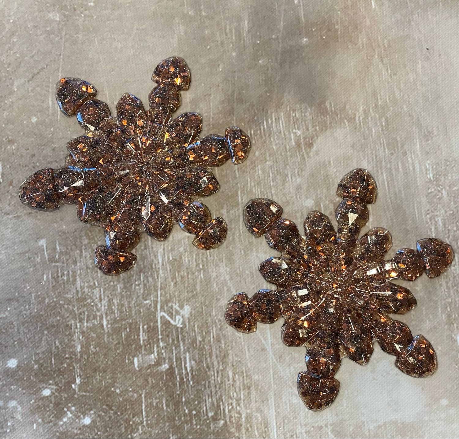 Christmas ornament 6” Resin snowflake