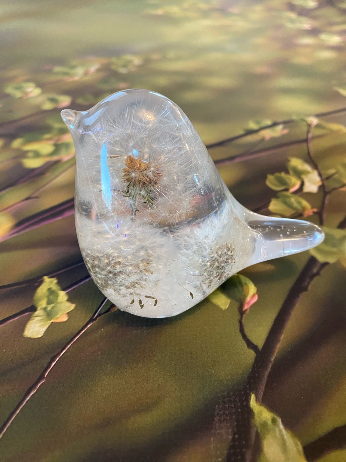 Resin Dandelion Fluff Bird
