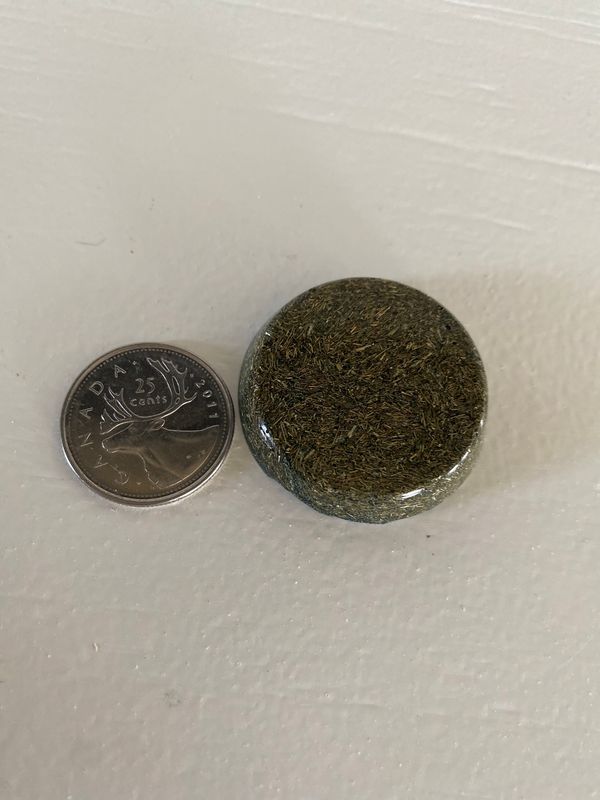 Orgonite Cell Phone Button, Round