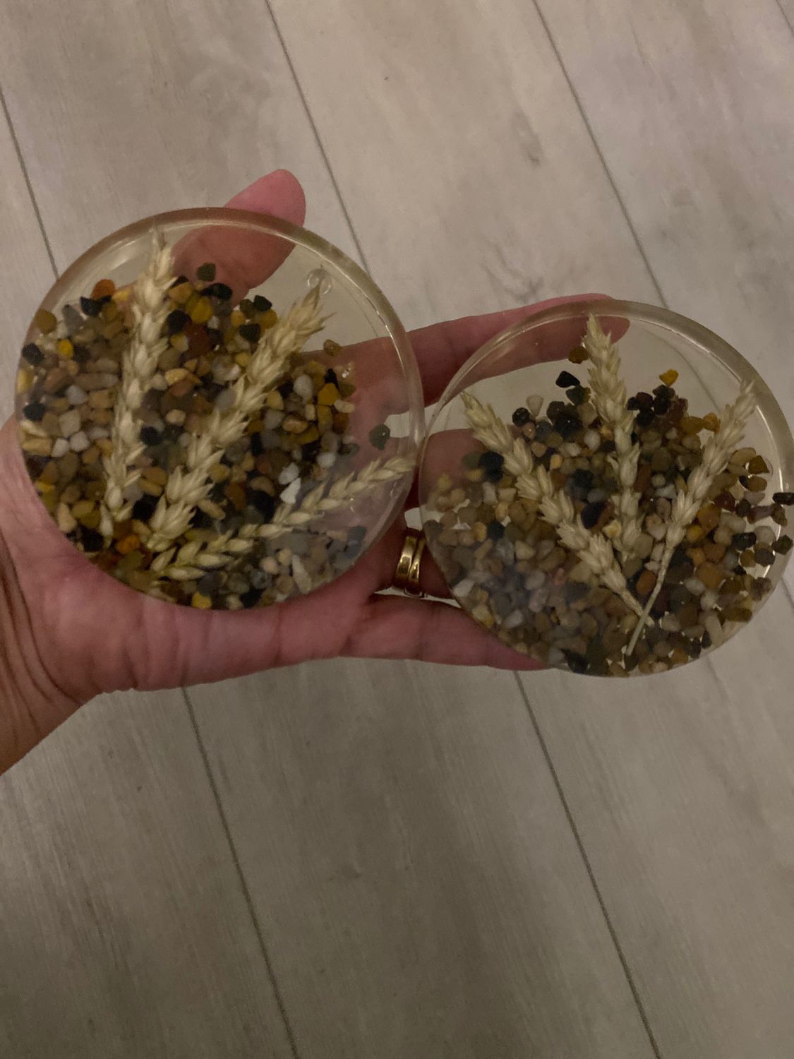 Coasters, Round Unique 3.75” W Various Inclusions