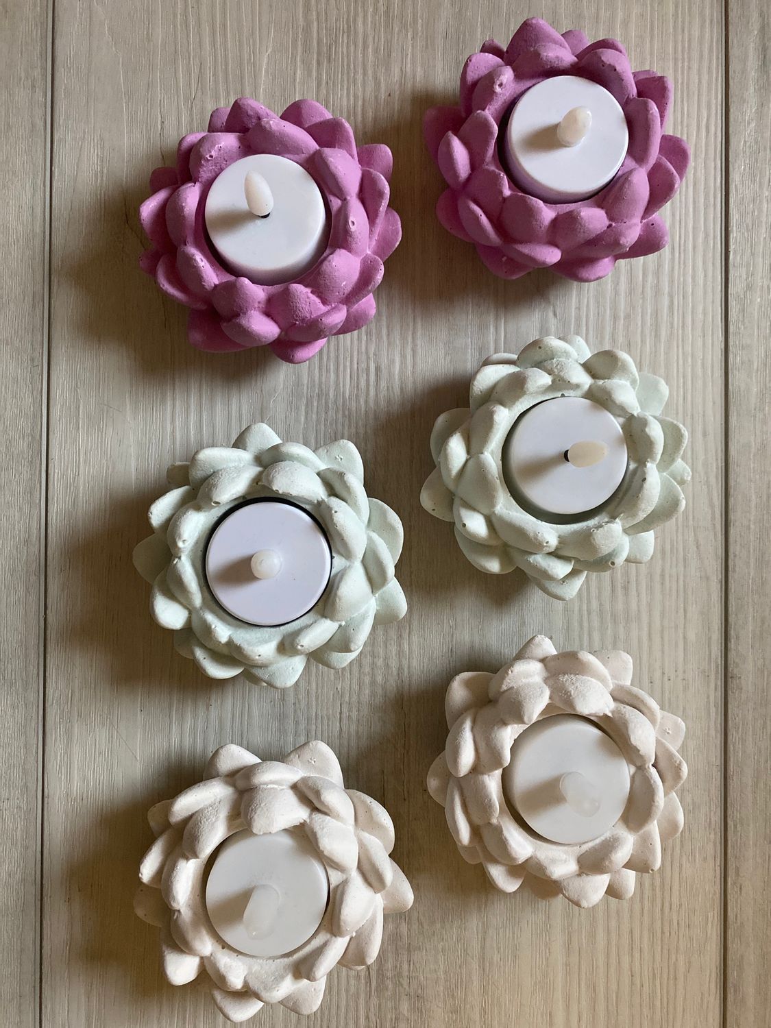 Candle Holder Lotus Thick Triple Petal