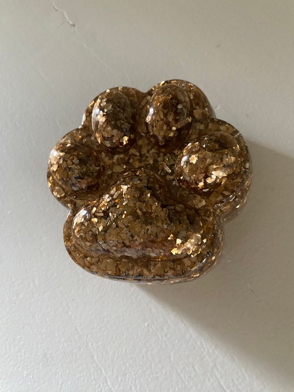 Paw Print Dish &amp; Lid Set