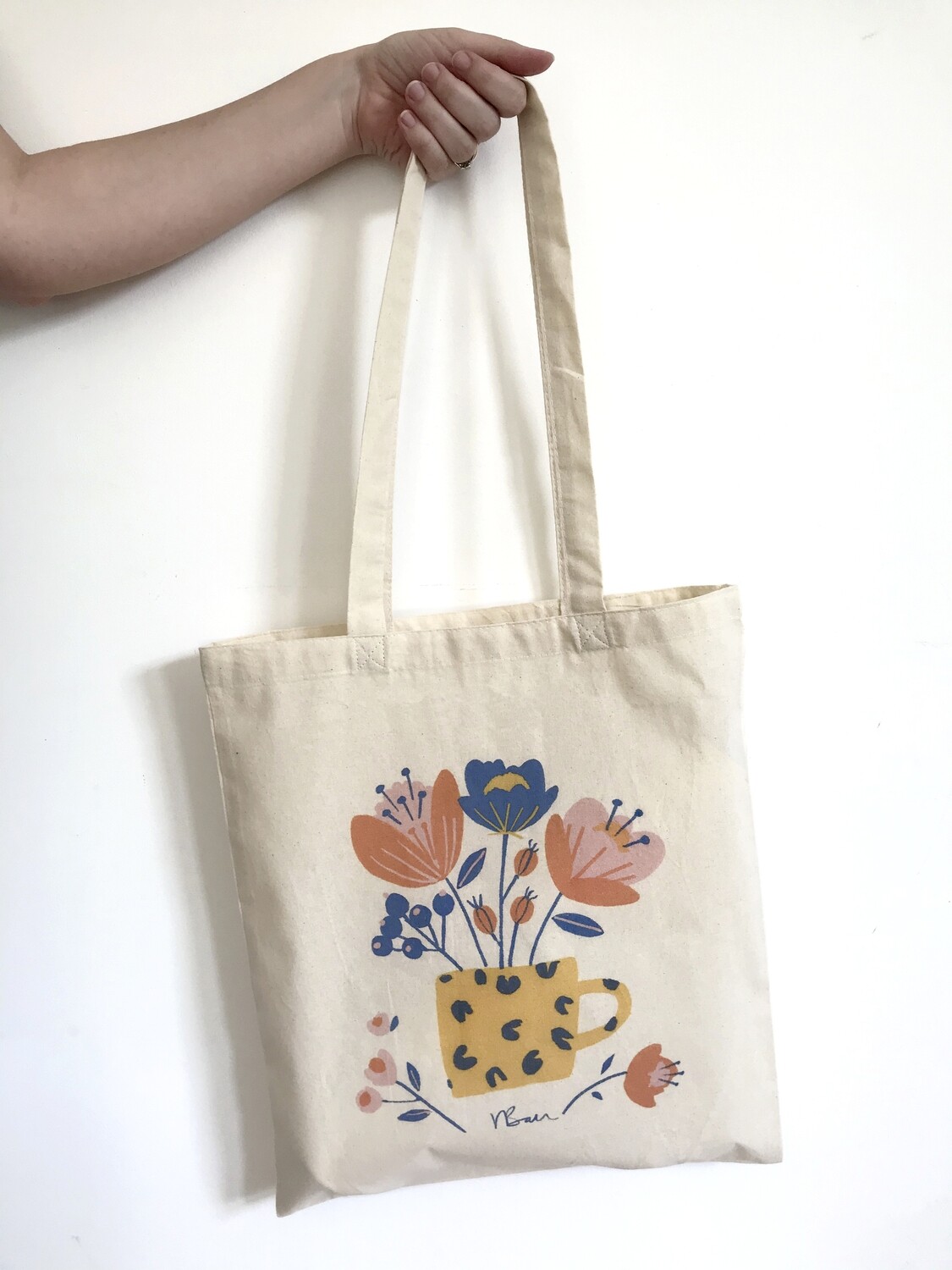 Flowers tote bag