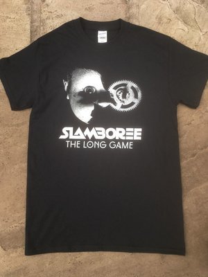 Unisex Black Heavy Cotton Adult T-shirt - Slamboree The Long Game