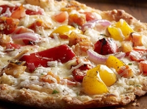 Flatbread Style Roasted Vegetable Pizza