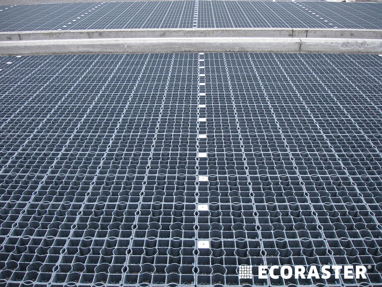 Ecoraster Parkplatzmarkierung