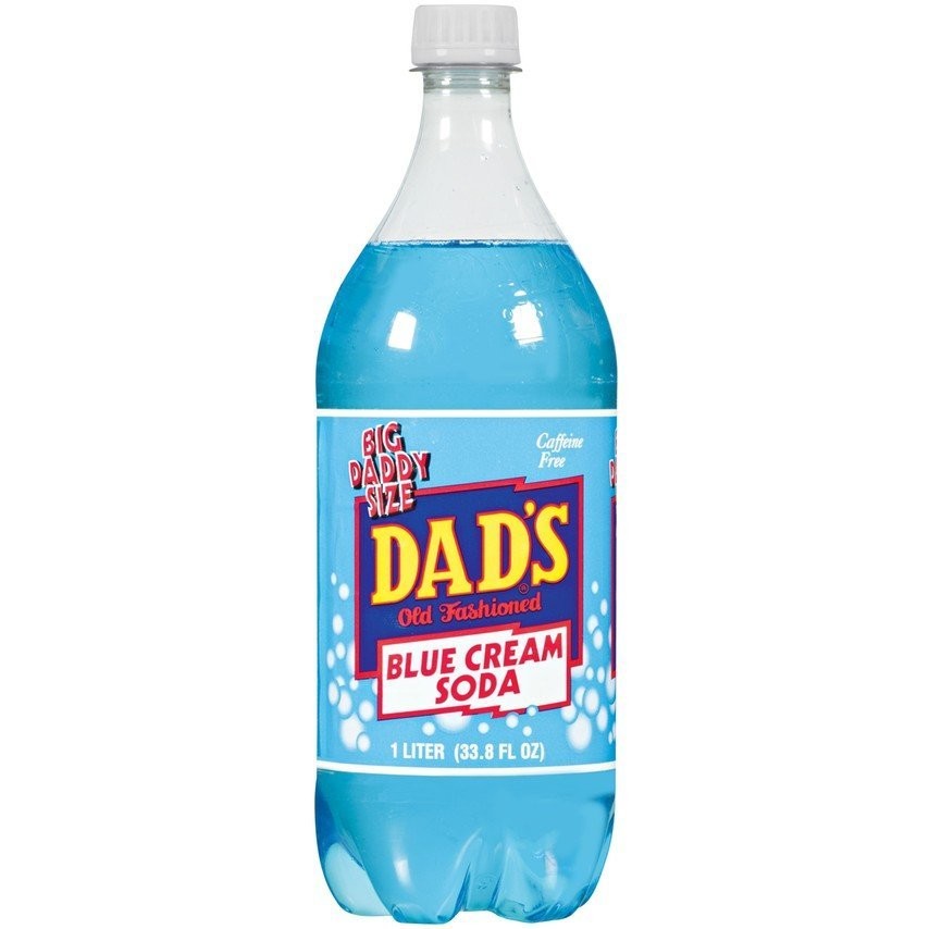 Dad's Blue Cream Soda (1 Liter Bottles) (Case of 15 bottles)