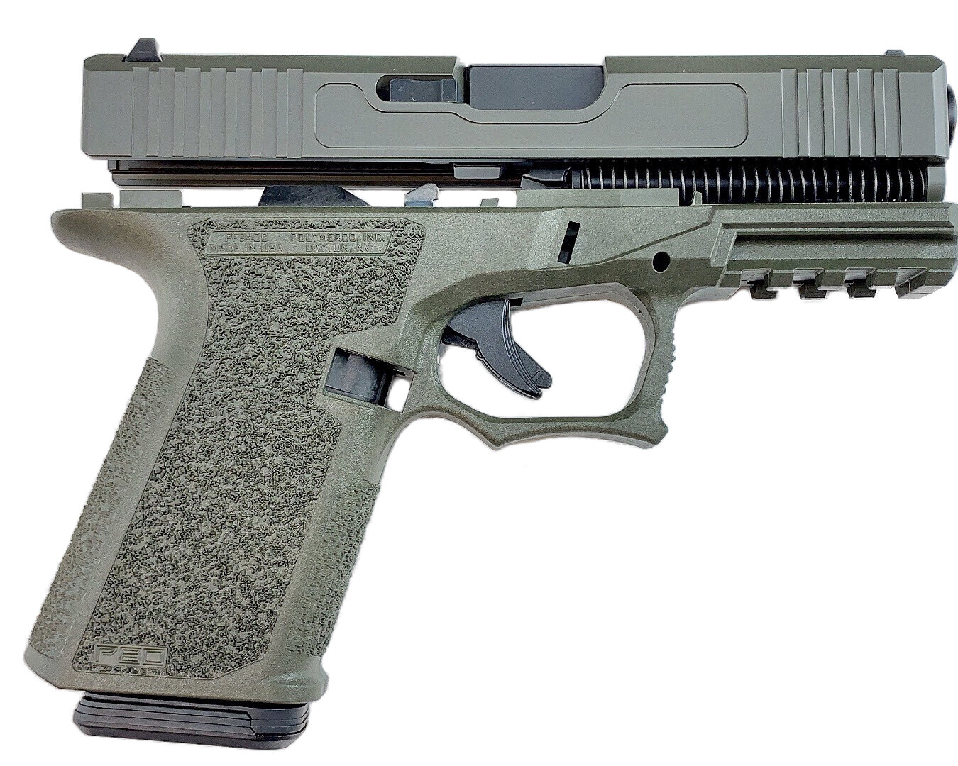Patriot G19 80% Pistol Build Kit 9mm - Polymer80 PF940C - OD Green Patriot G19 80% Pistol Build Kit 9mm - Polymer80 PF940C - OD Green