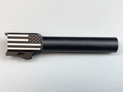 Glock 26 Battle Flag Barrel - 9mm - Black Nitride Coated
