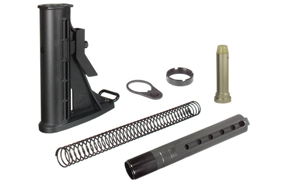 UTG PRO 6-Position Mil-spec Stock Assembly, Black UTG PRO 6-Position Mil-spec Stock Assembly, Black