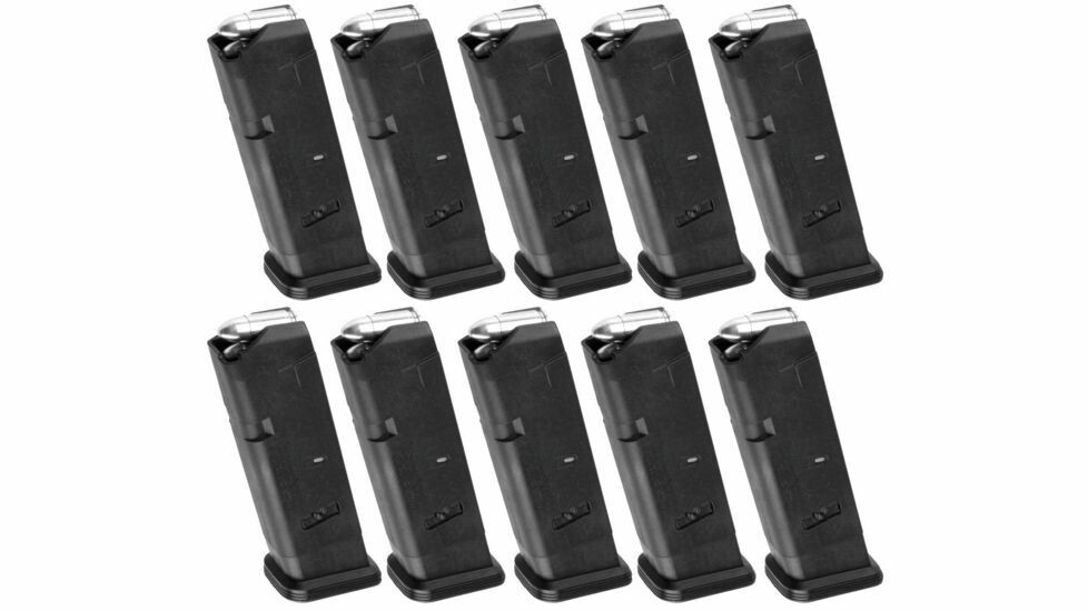 Magpul Industries PMAG 10rd GL9, Glock 17 10-Round 9mm Magazine 10 Pack