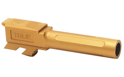 True Precision, Barrel, 9MM, Gold Titanium Nitride, Fits Glock 43/43X True Precision, Barrel, 9MM, Gold Titanium Nitride, Fits Glock 43/43X