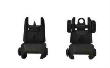 ATI TACTICAL FLIP UP FRONT AND REAR BACK UP SIGHTS SET POLYMER