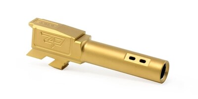 Zaffiri Precision  Barrel – G43 – PORTED – Flush & Crown – TiN (Gold)