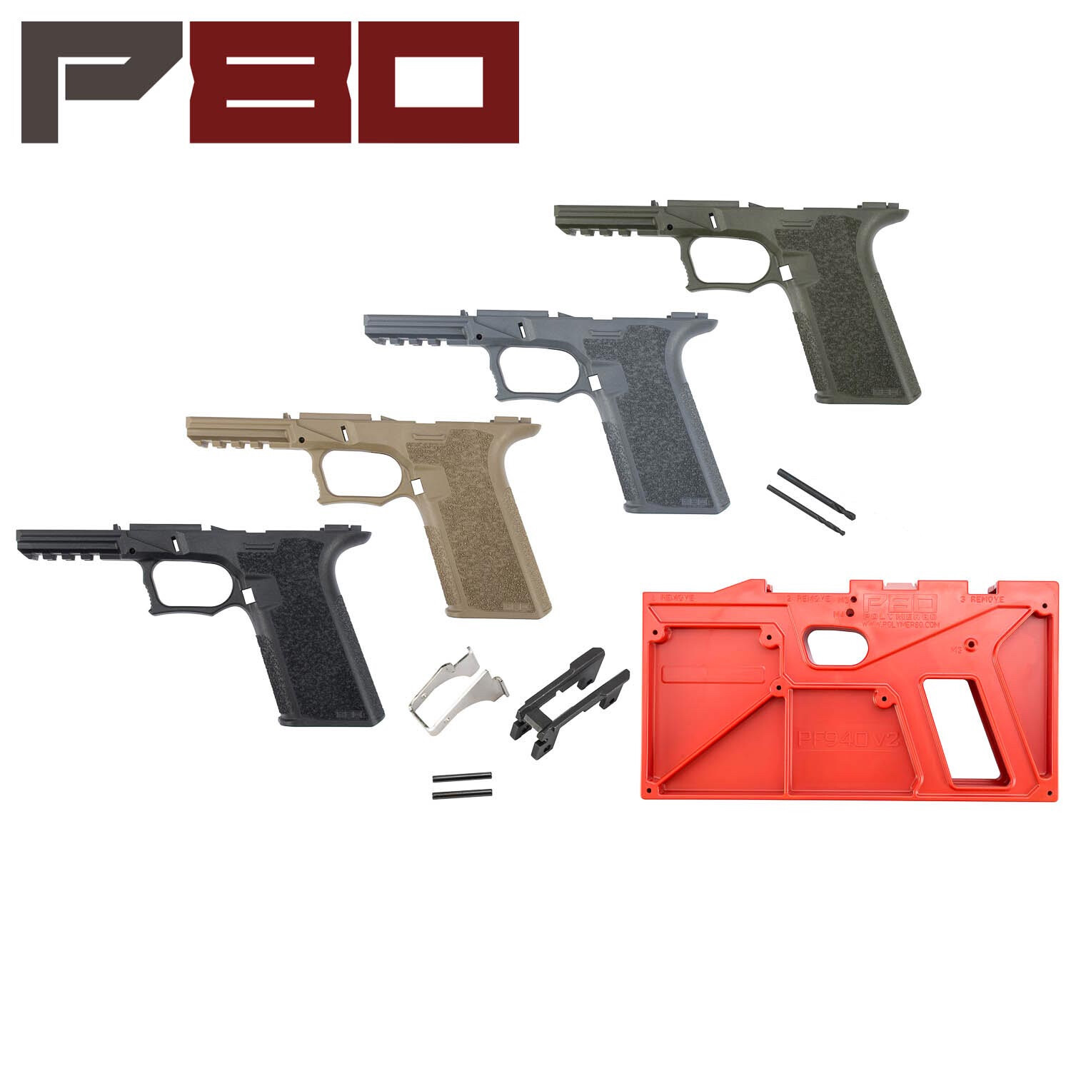 Polymer80 Glock 17 22 80 Pistol Frame Kit Standard Texture G17 Cobalt Polymer80 Glock 17 22 80 Pistol Frame Kit Standard Texture G17 Cobalt