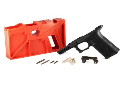 Polymer80 Glock 17/22 80% Pistol Frame Kit, Standard Texture - G17 Black