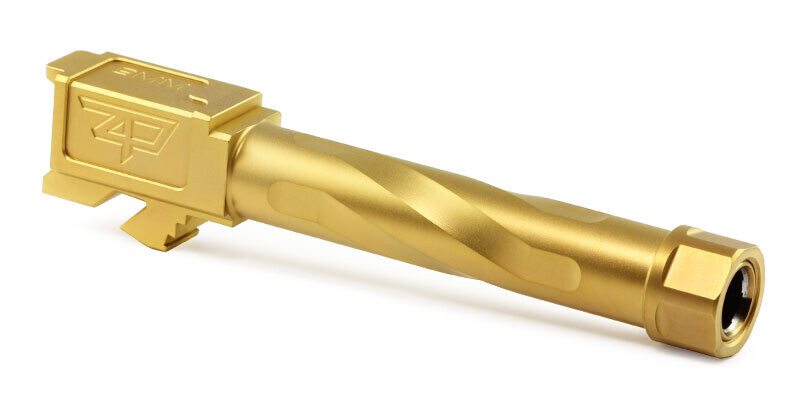 G19 Zaffiri Precision match grade barrel Threaded – TiN (Gold)