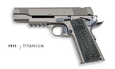 U.S. Patriot 80% 1911 Government Full Size .38 Super Pistol Kit - Titanium - Add a Stealth Arms 1911 Jig For $149 With Order....