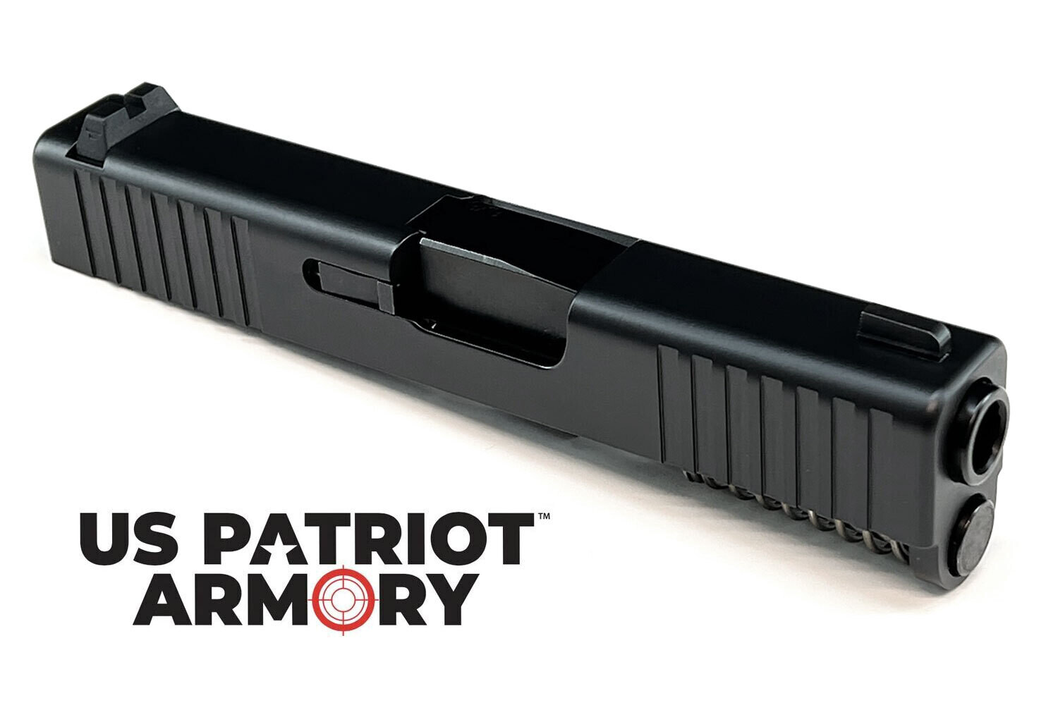 Glock 43 Slide w/ Front & Rear Serrations - Black