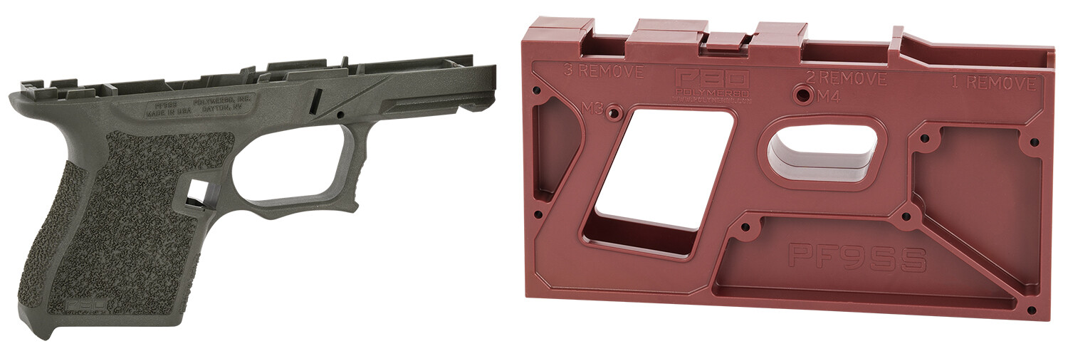 Polymer80 PF9SS-GRY PF9SS 80% Single Stack Pistol Frame Kit Gray Polymer for Glock 43 Gen4