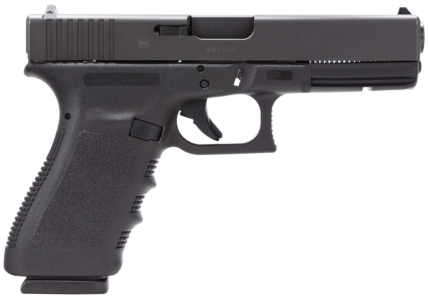 Glock OEM G21SF Black 80% Pistol Pats Pack Gen3 45 ACP - Fits: Polymer80 PF45 Frame Large