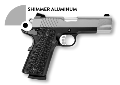 U.S. Patriot 80% 1911 Government Full Size 45 ACP Pistol Kit - Shimmer Aluminum / Black - Add a Stealth Arms 1911 Jig For $149.99 With Order....
