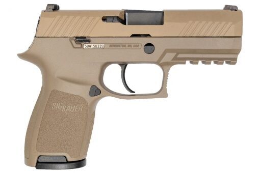 80% Sig Sauer P320 Compact Coyote 9mm Pistol, Night Sights, 3.9″ – 320C-9-COY - Magazine Not Included