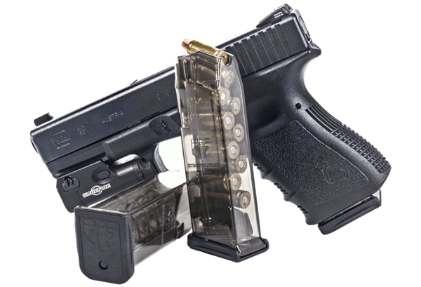 Elite Tactical Systems Group, Mag, 9MM, 10Rd, Smoke, Fits Glock 19