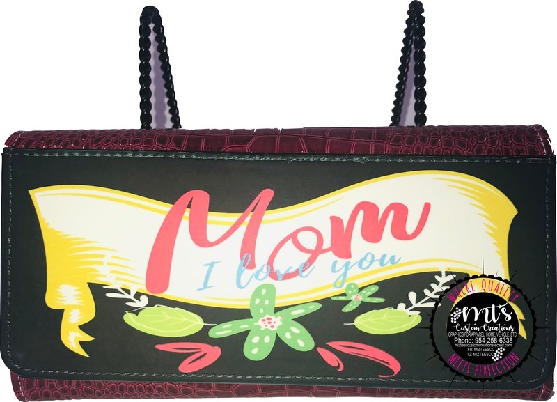 Mom I love you Purse Stuffers, PICK A WALLET COLOR: RED