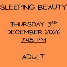 Thursday 3 December 2026, 7.45pm - Adult - 16 and over