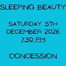 Saturday 5 December 2026, 7.30pm - Concession - over 65 yrs old Saturday 5 December 2026, 7.30pm - Concession - over 65 yrs old