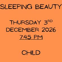 Thursday 3 December 2026, 7.45pm - Child - under 16 yrs old