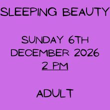 Sunday 6 December 2026, 2pm - Adult - 16 and over