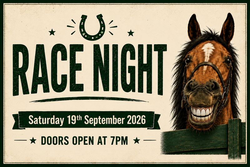 Race Night - 19 Sep 7pm