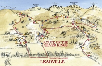 Leadville Route of the Silver Kings Map