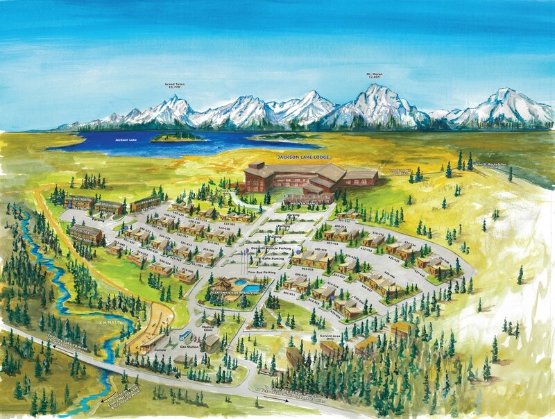 Jackson Lake Lodge Resort Poster