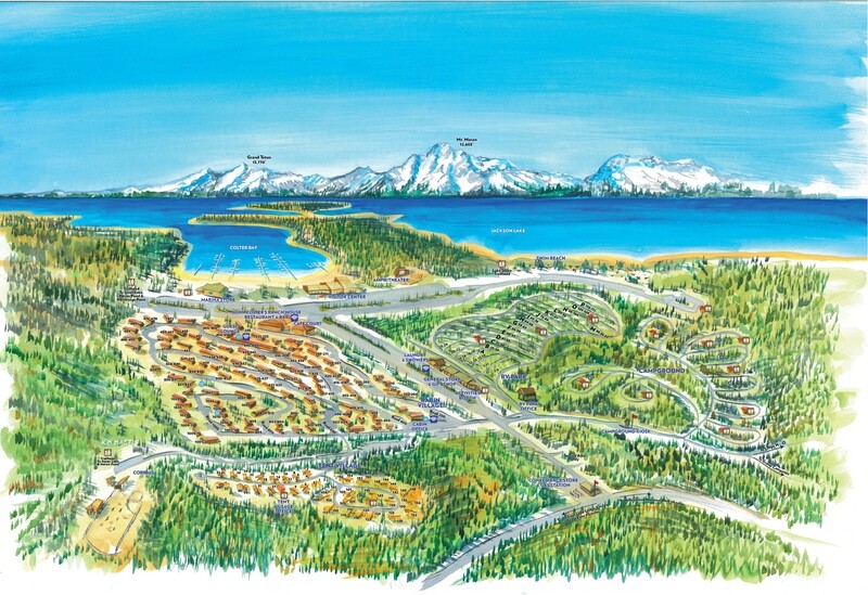 Colter Bay Village Resort Map