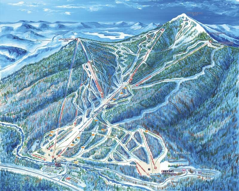 Whiteface Trail Map