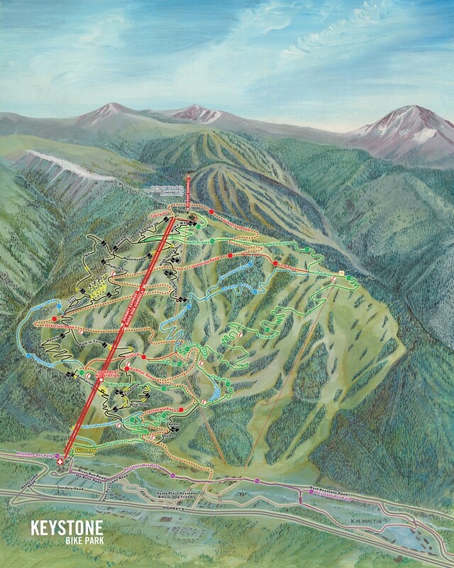 Keystone Bike Trail Map