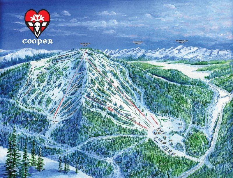 Ski Cooper Trail Map