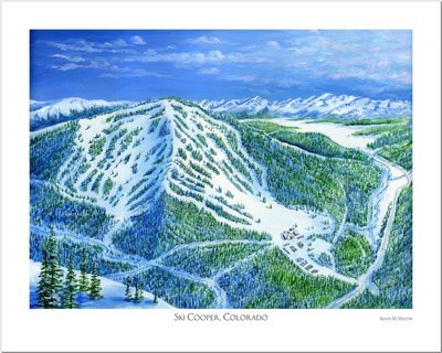 Ski Cooper Art Poster